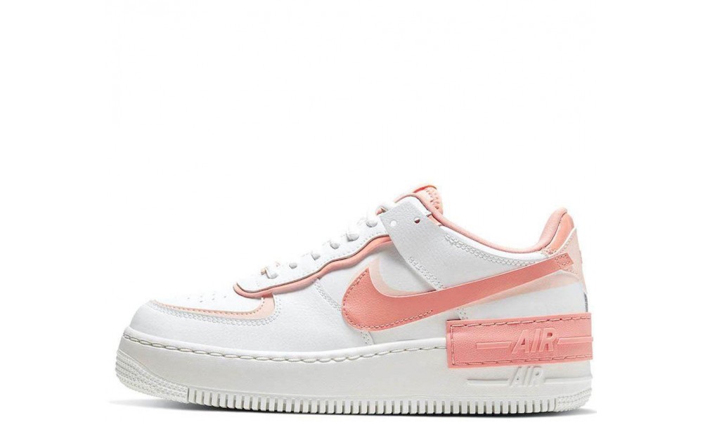 Pink white outlet air force 1